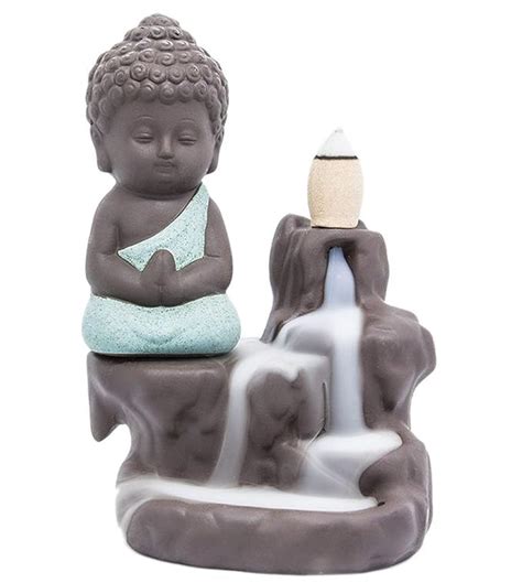 Handcraft fengshui Monks Buddha Smoke Fountains for Home décor with 10 ...