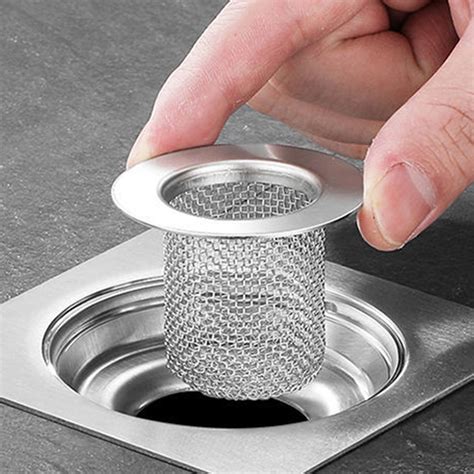 Bathroom Sink Drain Strainer Stainless Steel Floor Drain Filter Mesh ...