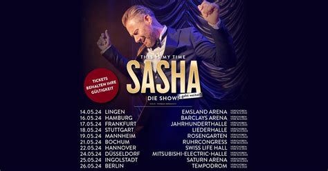 Sasha - THIS IS MY TIME - Die Show! 2023 | Berlin, Tempodrom, Berlin ...