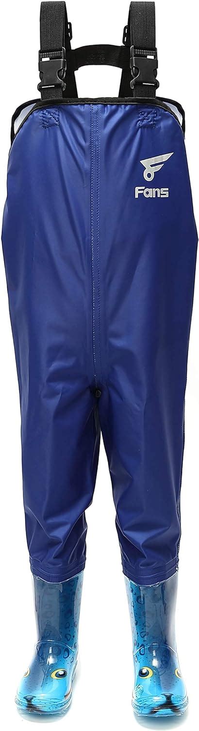 Buy 8 Fans Kids Waders,2-ply Waterproof NylonPVC Youth Waders with ...