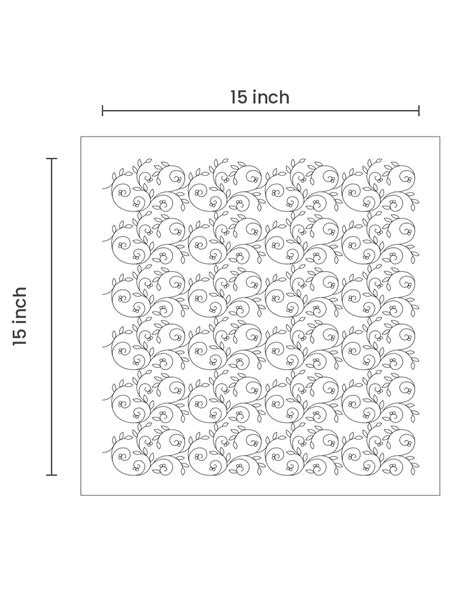 Kesar Bel | Ready-to-Use Embroidery Transfer Pattern
