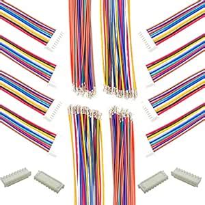 Kidisoii XH 2.54mm JST Connector Kit with 22AWG Pre-Crimped Wire, 2/3/4 ...