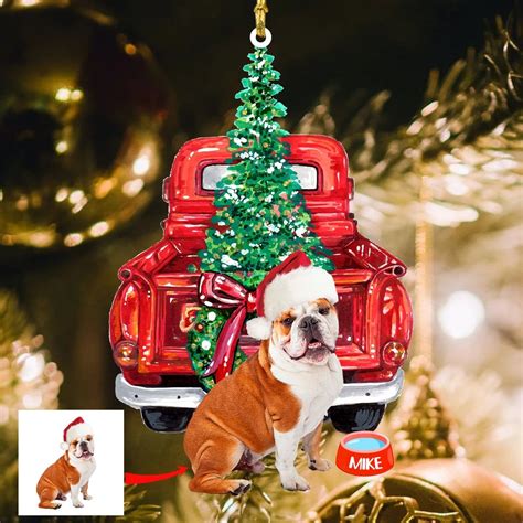 2022 Personalized Christmas Dog Ornaments - Prinfox.com