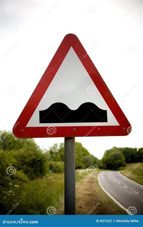 Warning Sign Humps stock photo. Image of markings, white - 827622 - maximum of road hump
