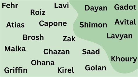 Unique Israeli Surnames and Meanings - Surname list