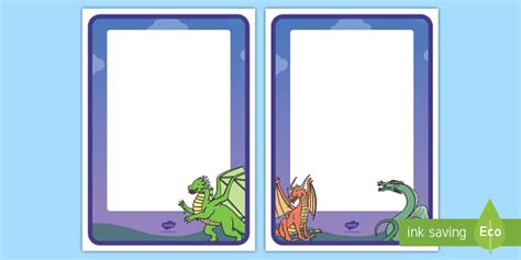 Dragon Themed Editable Posters