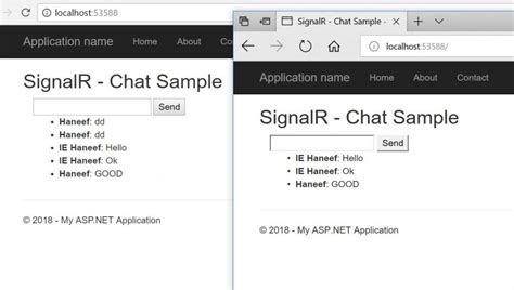 SignalR C# Tutorial 的图像结果
