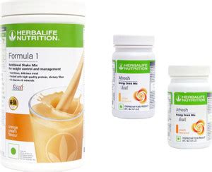 HERBALIFE Formula1 Shake Orange Flavor With Afresh Energy Drink Ginger ...