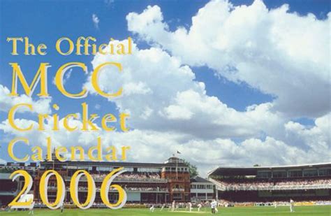 Buy MCC Cricket Calendar 2006 Book Online at Low Prices in India | MCC ...