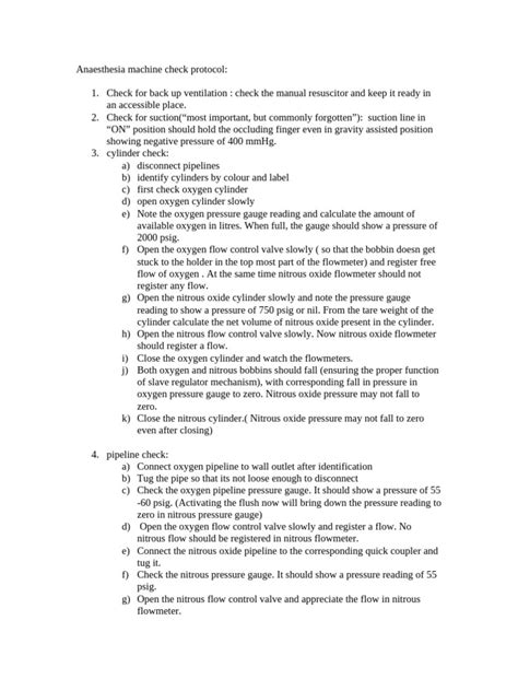 Image result for Anaesthesia Machine Check