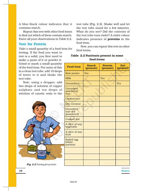 Image result for Science Class 6 Chapter 2 Components of Food