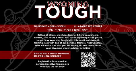 Wyoming Tough Specialty Class - Dec. 11, Laramie Community Recreation ...