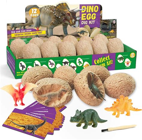 YBROY Dino Egg Dig Kit Dinosaur Toys For Kids 3 To 11 Years Old Boys ...