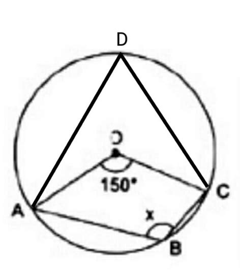 in the figure O is the centre of the circle. What is the value of x ...