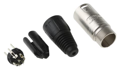 NC6MX Neutrik | Neutrik Cable Mount XLR Connector, Male, 50 V, 6 Way ...