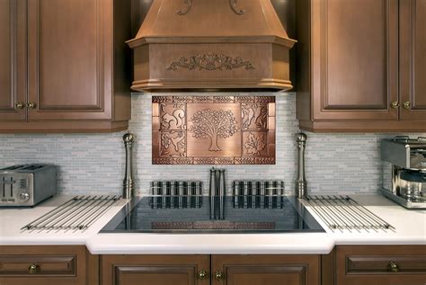 Copper Tiles Backsplash Copper Metallica Stainless Steel Mosaic Tile