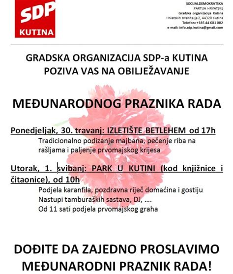 Međunarodni praznik rada u Kutini | Kutina.in