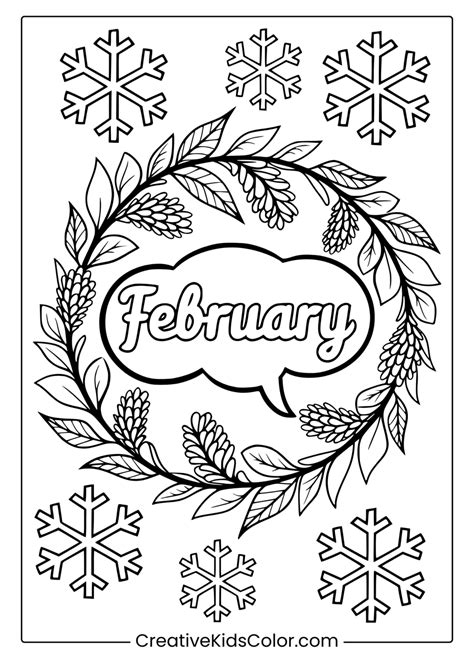 February Coloring Pages (Free & Fun Winter Printables)