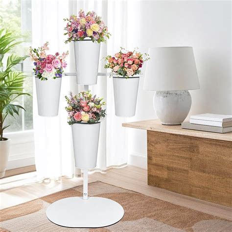 PROLEE Flower Display Stand with 4 Buckets, Flower India | Ubuy
