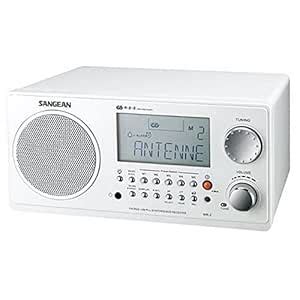Sangean WR-2 WH HiFi AM/FM-RDS Table-Top Radio (White) : Amazon.in ...