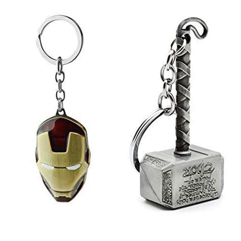 Three Shades Thor Infinity War Hammer Keychain Marvel Keychain & Iron ...