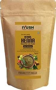 Buy IYUSH Herbal Ayurveda Herbal Mehndi for Hair with 19 Natural Herbs ...