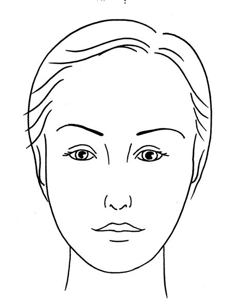 Make Up Face Template
