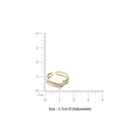 Ring Online - Premium Aligned With Stars Ring | Nestasia