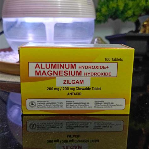 ZILGAM Aluminum Hydroxide + Magnesium Hydroxide ANTACID 200mg/200mg ...