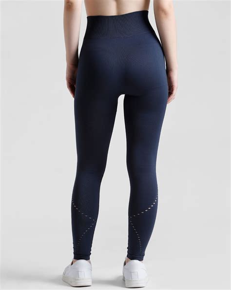 PLAY Navy Blue High Rise Seamless Training Tights
