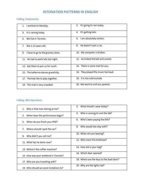 Intonation Patterns 的图像结果