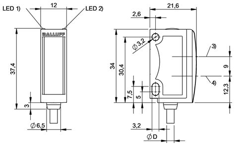 BOS02FY (BOS 6K-PU-BF16-02) Diffuse sensors - BALLUFF India