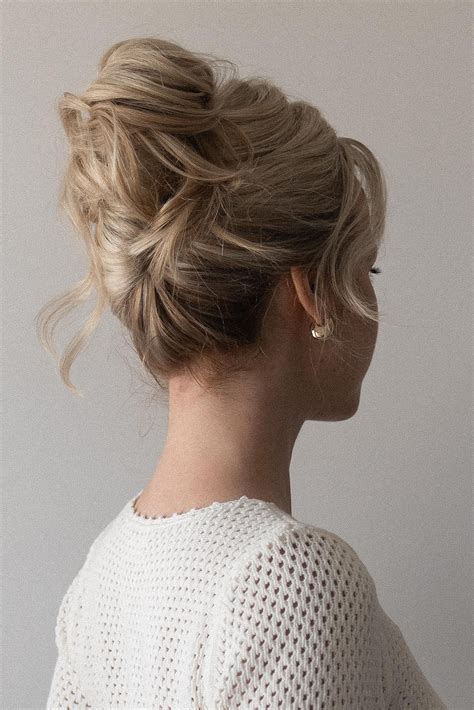 How to: High Bun Updo Hairstyle ️ - Alex Gaboury | Bridal hair updo ...