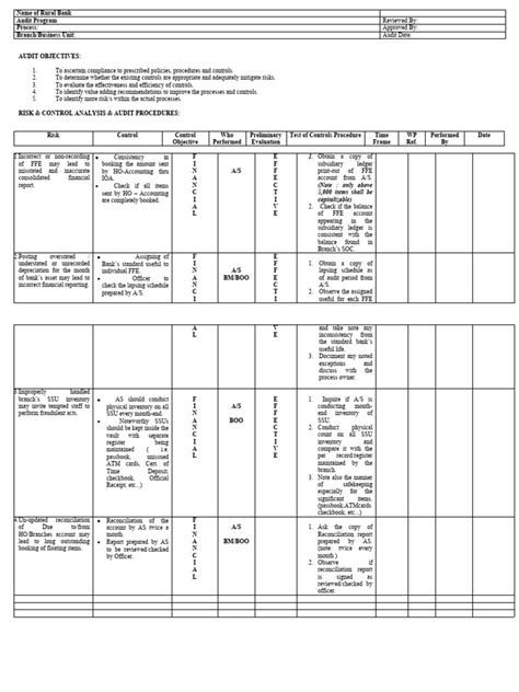 Audit Program 的图像结果
