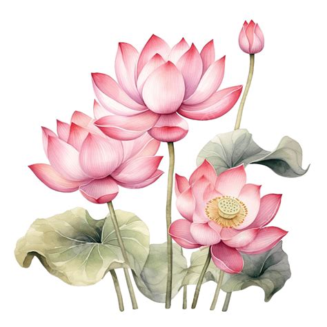 Lotus Flower Watercolor Print | Best Flower Site