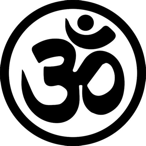 Segno dell'induismo Simbolo indù Simbolo spirituale Om simbolo Om icona ...