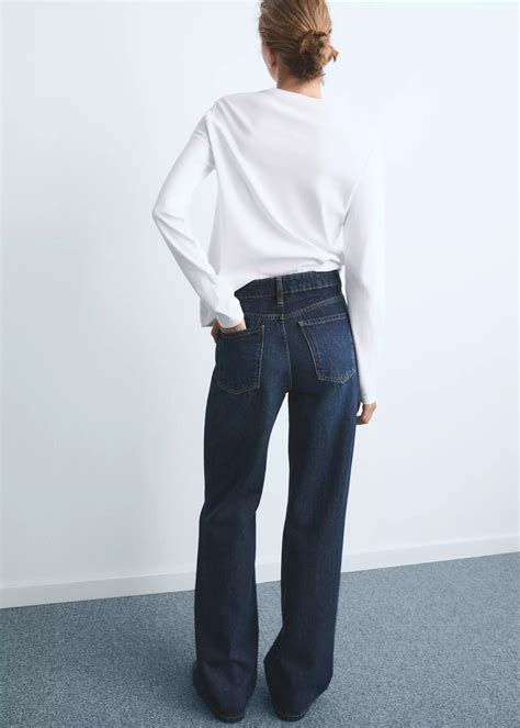 Danila high-waisted wide leg jeans - Women | MANGO Montenegro