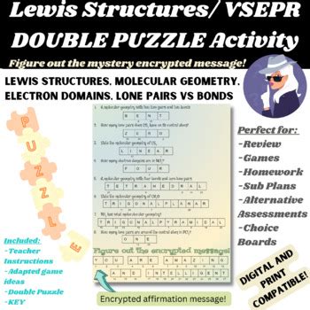 Image result for Lewis Structure Using Puzzle