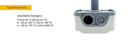 Duct Mounting Temperature and Humidity Sensor (Temperature: Range: -40 ...