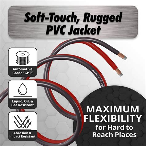 Snapklik.com : InstallGear 4 Gauge Wire - 50 Feet 4 AWG Battery Cable ...