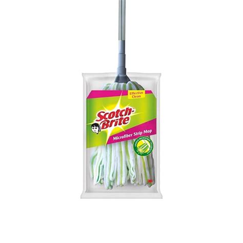 Scotch-Brite Microfiber Strip Mop with Telescopic Handle for Fine Dirt ...