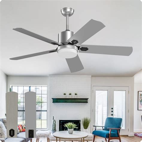 Biukis Ceiling Fans with Lights and Remote, 52 Inch Outdoor Ceiling Fan ...