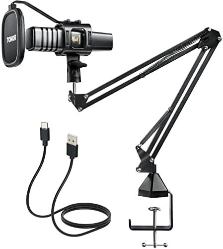 TONOR USB Microphone Kit, PC Podcast Recording Cardioid Condenser ...