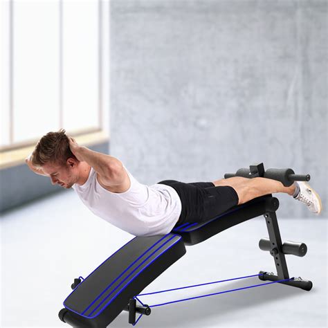 2 Version Adjustable Sit up Bench Ab Workout Bench for Home Strength ...