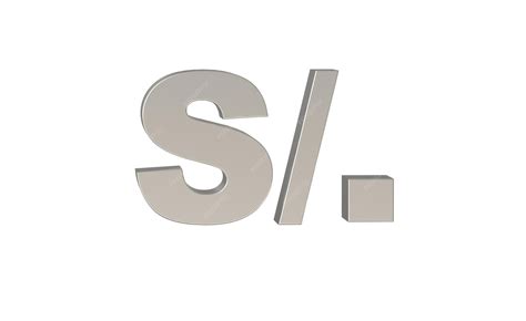 Premium Photo | Peruvian sol currency symbol of peru