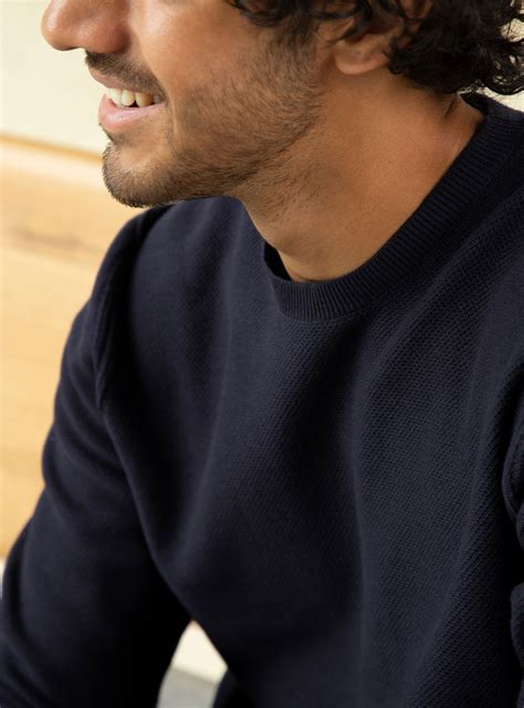 Neptune Pullover | Casual Navy Solid Pullovers for Men Online | Andamen