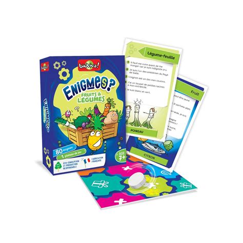 Acheter Enigmes - Fruits Et Légumes - Jeux de société - Bioviva Editions