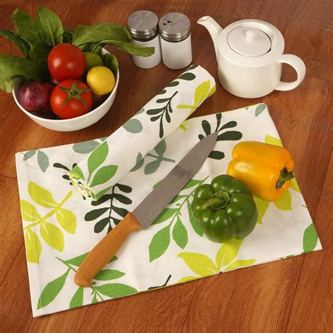 FINGERCRAFT Kitchen Cloth 100% Soft High GSM Cotton Fabric Kitchen ...