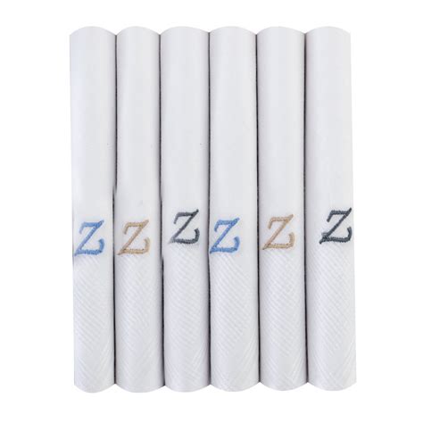 Buy Bonjour Men's White Cotton Handkerchief With Alphabetical Initial ...