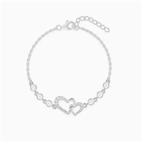 Silver Duoheart Bracelet – GIVA